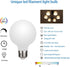 6 Pack G25/G80 Globe LED Bulb, Warm White 2700K Dimmable LED Globe Bulb, 5W Equivalent 40W LED Globe Light Bulbs, CRI 90+, Milky Glass, LED Bulb f...