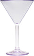 G.E.T. SW-1407-1-SAN-CL-EC Heavy-Duty Shatteproof Plastic Martini Glasses, 10 Ounce, Clear (Set of 4)...