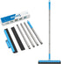 KOLLIEE Floor Squeegee Adjustable 59'' Long Handle Professional Floor Squeegee with Hook Water Squeegee Foam Blade for Concrete Floor Tile Pet Hai...