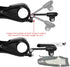 Thinvik Out-Front Extended Bike Computer Mount for Wahoo - Adjustable Angle Combo Mount for Elemnt Mini, Bolt, Roam GPS Bike Computer - CNC Alumin...