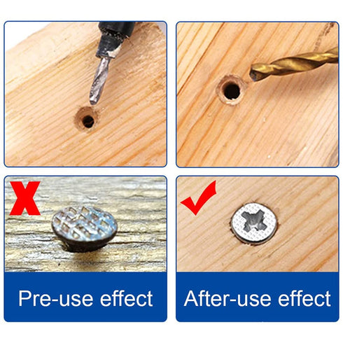 1/4 inch Hex Shank Countersink Drill Bit Power Tools Accessories for Plastic Metal Woodworking Tool by Power Drill 5Pcs/Set ?5/6/8/10/12#?...