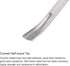 uxcell Wood Chisels Carving Knife, 10mm Chrome Plated 45# Carbon Steel Curved Half-round Tip Woodworking Hand Tool Graver 165mm (6.5-Inch) Length...