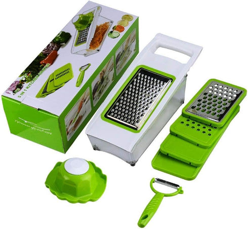 Mandoline Slicer Vegetable Potato Slicer Grater Cutter Chopper, HaetFire Julienne Slices and Shreds Fruits and Vegetables Chopper, Food Container,...