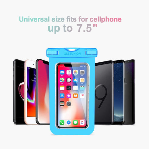 Universal Waterproof Pouch, 2-Pack Waterproof Phone Lanyard Case Neck Strap Dry Bag for iPhone 15 14 13 12 11 Pro Plus Max Galaxy S24 S23 S22 Goog...