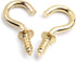 Aylifu Mini Ceiling Screw Hooks, 100 Pieces 1/2 Inch Cup Hooks Screw-in Hooks for Hanging Plants Mug Arts Decorations, Gold...