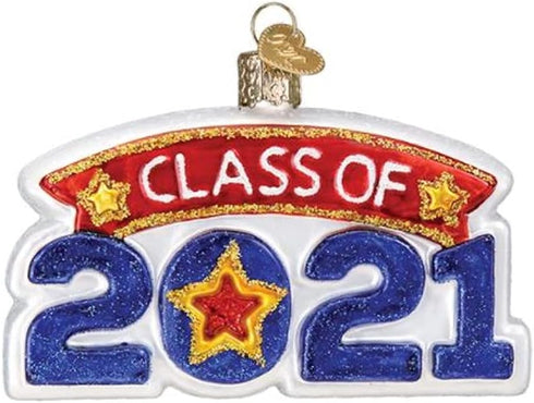 Old World Christmas Class of 2021 Blown Glass 2020 Unique Christmas Ornaments for Christmas Tree Decorations...