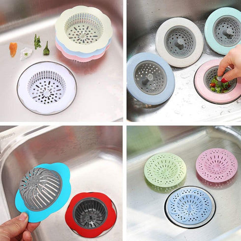 Plastic Pouring Strainers,Flower Acrylic Paint Strainers,Silicone Kitchen Sink Drain Basket for Painting Pouring Supplies and Creating Unique Patt...