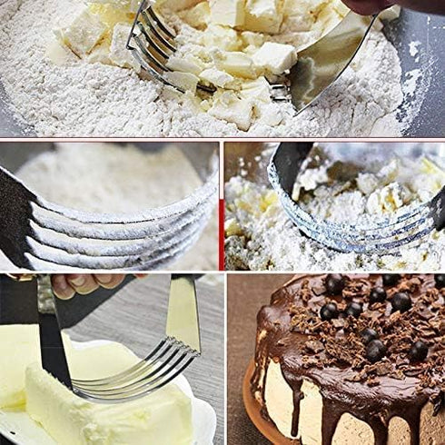 Dough Blender, Top Professional Pastry Cutter with Heavy Duty Stainless Steel Blades, Medium Size?Black ?...