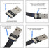 cablecc USB 2.0 Type-A Male to Type-A Male Data Flat Slim FPC Cable Down Angled 90 Degree for FPV & Disk & Scanner & Printer 20CM...