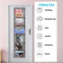 2 Pack Over the Door Shoe Organizer Hanging Shelve for Closet Clothes Storage Stuffed Animals Holder with 6 Large Pockets (Clear Pockets - 2 Pack)...