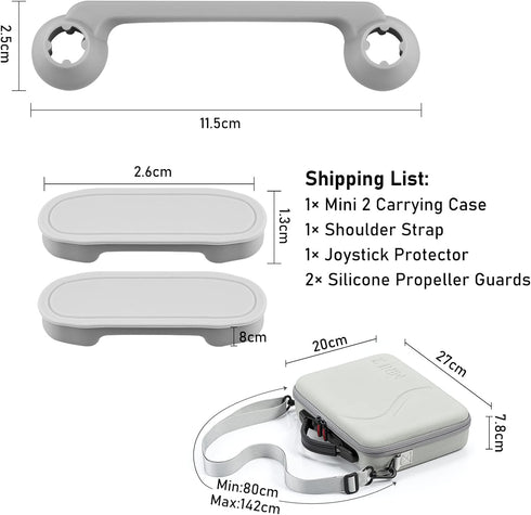 Mini 4K Case, Waterproof Travel Bag Hard Case Portable Storage Bag with Propeller Holder and Joystick Protector for DJI Mini 4K / Mini 2 SE/Mini 2...