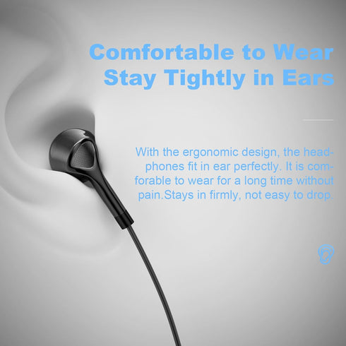 USB C Headphones for iPhone 15/15 Pro/ 15 Pro Max USB Type C Wired Earbuds with Microphone & Remote Control for iPad Pro, Samsung Galaxy S23 S22 S...