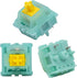Gateron Jade Series G Pro Milky Yellow Linear Keyboard Switch,5-Pin 55gf Pre-lubed Gaming Keyboard Switch Compatible with All MX Mechanical Keyboa...