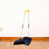 Broom and Dustpan Set Dust Pan and Broom with Long Handle Heavy Duty Broom Dustpan Cleaning Tool for Home Kitchen Room Office Dorm Lobby Floor Blu...