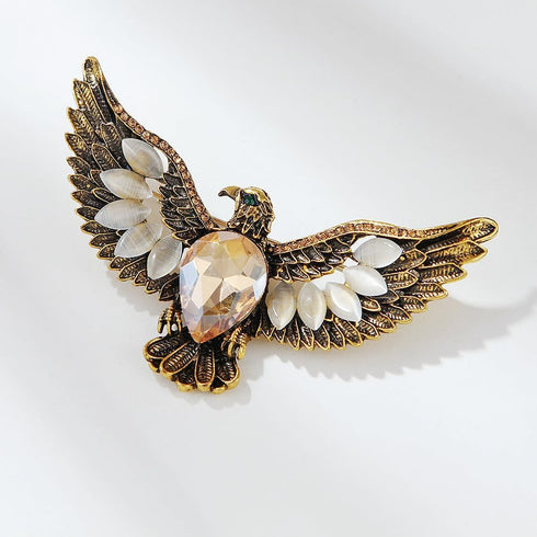 Eagle Bird Brooches Pin for Women/Men Fashion Crystal Animal Brooch Jewelry...