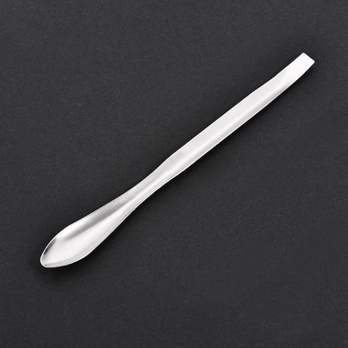 uxcell Micro Scoop 125mm Stainless Steel Reagent Sampling Lab Spoon Spatulas for Laboratory 5Pcs...