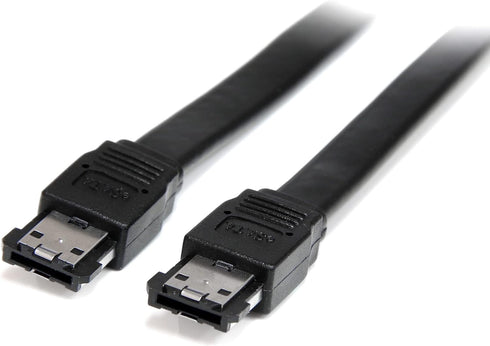 StarTech.com Shielded External eSATA Cable - eSATA cable - Serial ATA 150 - eSATA (M) to eSATA (M) (3 ft) - black (ESATA3)...
