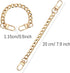 WILLBOND 4 Pcs Purse Chain Strap Mini Purse Extender Metal Flat Chain Strap Replacement for Crossbody Shoulder Bag Handbag Clutch Handles Charm(7....