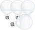 G25 LED Globe Bulb, 60 Watt Equivalen Vanity Light Bulbs for Bathroom, 4000K Natural Daylight White Mirror Round Light Bulb, E26 Base for Hollywoo...