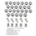 Stainless Steel 25 Pcs Fender Bumper Washer Bolt M5x20mm CNC Finishing Washer Engine Bay Dress Up Fastener Kit Flares Widebody kit Installation Ha...