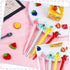 24PCS Cute Mechanical Pencil Set, 8PCS Pastel Mechanical Pencil 0.5mm with 8PCS Fruit Erasers and 8PCS Pencil Refills, Colorful Mechanical Pencils...