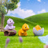 18 PCS Mini Resin Dinosaur Figures Set,Miniature Fairy Garden Accessories, Including Fairy Garden Animals, Mini Garden Houses and DIY Fairy Garden...