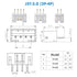 JST PH 2.0 mm Pitch 2-Pin/3-Pin/4-Pin JST Wiring Connecting IC Male Plugs, Female Sockets Housing and T-Shaped Crimp Terminal Kit. 150 Sets/750 Pi...