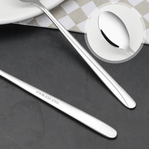 Obstnny 12 Pieces Long Handle Ice Tea Spoons, Stainless Steel Mixing Spoons...