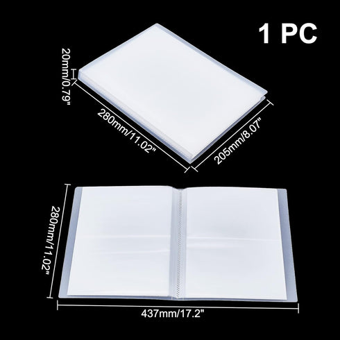 GLOBLELAND Clear Stamps Storage Embossing Folder Storage Photo Storage Album Seal Bags Storage Keeper Cards Folder Storage Bag for DIY Scrapbookin...