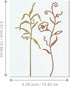 Morning Glory Plant Metal Cutting Dies for Card Making, Paper Embossing Die Cuts Kit Templates, Storage Pockets Supplies, Photo Frame Album DIY Sc...