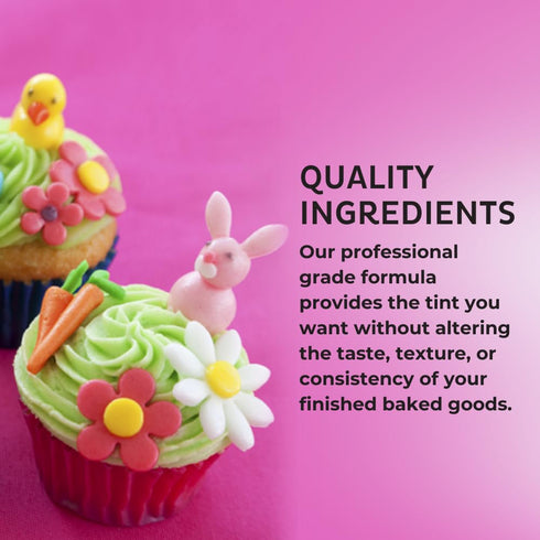 Chefmaster 4-Bottle Set of Neon Food Coloring, Liqua-Gel® Vibrant Colors, Professional-Grade Dye for Easter Eggs, Icing, Frosting, Fondant, & Batt...