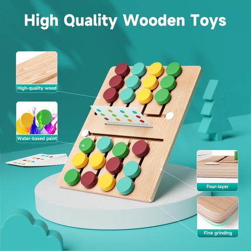 HahaGift Kids Toys Boys Girls 3-5 - Sliding Puzzle Board Games for age 3-5-7 8-13...