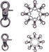 PH PandaHall 16 Pcs 2 Sizes Metal Lobster Claw Clasps 1.2"/1.3" Swivel Lanyards Trigger Snap Hooks Strap for Keychain Key Rings Bags Pendants Pet ...
