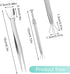 3Pcs Piercing Ball Grabber Tool Set, 4 Prongs Holder Diamond Claw Grabber Pick Up Tool, Precision Stainless Steel Jewelry Tweezers For Tiny Object...