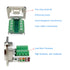 5PCS RJ45 Panel Mount Screw Terminal Adapter, RJ45/8P8C Panel Mount Connector,D-Type RJ45 Female Solderless Terminal Cat5E Ethernet Extender...