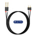 J&D Dual 1/4 inch TS to Dual RCA Stereo Audio Interconnect Cable, Gold Plated Audiowave Series 2 x 6.35 mm Male TS to 2 RCA Male PVC Shelled Adapt...