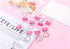Pink Clip Heart Hollow Out Metal Binder Clips Notes Letter Paper Clip Office Supplies Paper Clamps, Binderclips, Clips for Paperwork, Home, School...