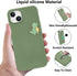 JOYLAND Dinosaur Couple Phone Case for iPhone 13,Green Liquid Silicone Couple Phone Case Luxury Girly Case,Fashionable Soft Gel Rubber Full-Body P...
