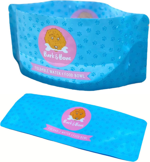 #1 Travel Dog Bowls. Collapsible Dog Bowl. The Foldable Dog Water Bowl That fits in Your Pocket. Portable & Resealable Pet Bowls by Bark & Bone Pa...