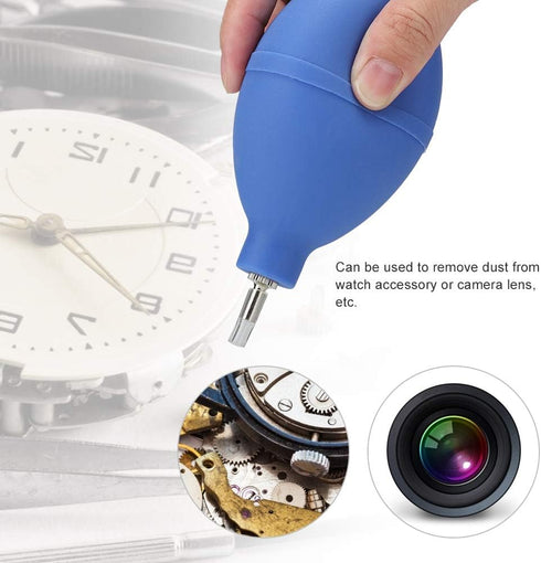 Air Blower Blaster Pump, 135mm Soft Rubber Dust Blower, Portable Dust Cleaner with Metal Head, Wristwatch Parts Cleaner Tool for All DSLR Camera a...