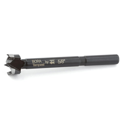 BORA BFB-009713 5/8" Dia Tempest Forstner Bit 3-1/2" OAL, Round 5/16" Shank for Wood Drilling Ideal for Cabinet Making and Fine Woodworking Projec...