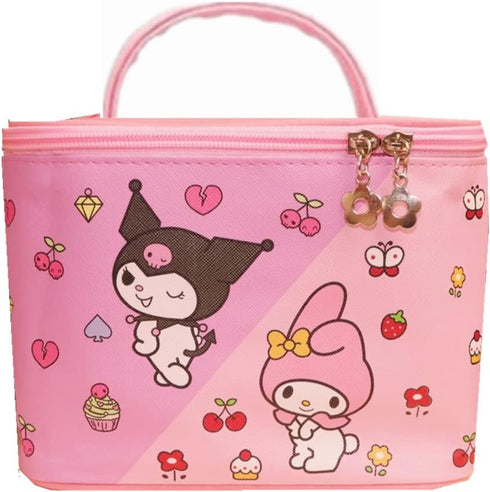 Kerr's Choice Kawaii Makeup Storage Box Cute Bunny Cosmetic Bag Kawaii Bunny Makeup Bag Cartoon Pencil Container...
