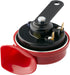 HELLA 007424001 Red Trumpet Low-Tone Horn with Bracket, 12 V, 400 Hz (Universal Fit)...