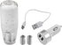 Shift Knob W/ 2 Adapter/Front Gear Shifter Knob for Automatic Manual Vehicles/Faux Crystal Acrylic 10cm / 1 Set Clear...