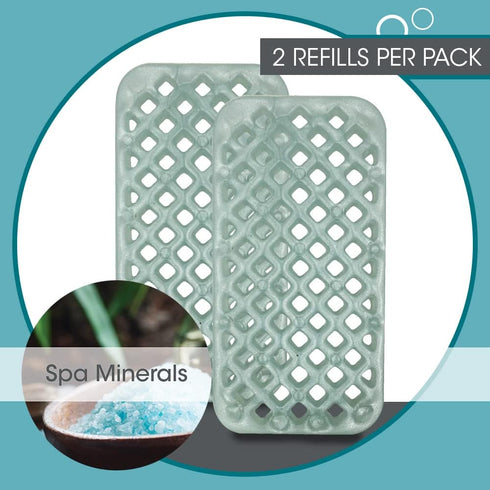 Fresh Products myfreshe Plug-in Air Freshener, Worry-free No Heat, No Glass, Dry Fragrance Refills, Made in the USA - Spa Minerals 2 pack...
