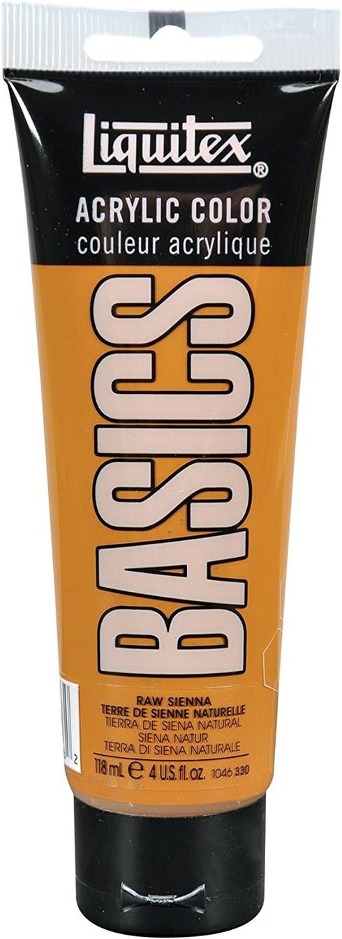 Liquitex BASICS Acrylic Paint, 118ml (4-oz) Tube, Raw Sienna...