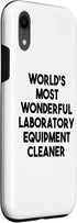 iPhone XR World's Most Wonderful Laboratory Equipment Cleaner Case...
