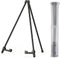 14" High Tabletop Instant Display Easel - Black Steel Small Desktop Easel Stand with Adjustable Holders for Paintings, Posters and Store Signs(1 P...
