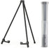 14" High Tabletop Instant Display Easel - Black Steel Small Desktop Easel Stand with Adjustable Holders for Paintings, Posters and Store Signs(1 P...