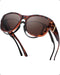 Trendy Polarized Sunglasses Fit Over Glasses for Women, Wrap Around Shade UV Protection IF8511...